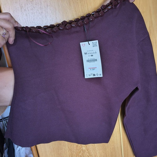 Zara women's shirt new, size M, purple