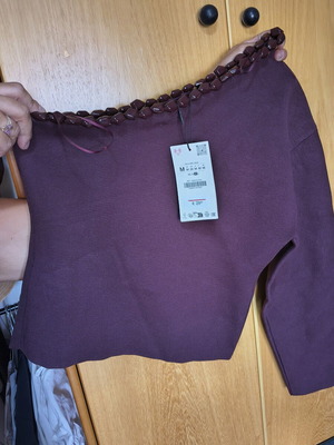 Zara women's shirt new, size M, purple