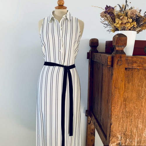 Backless Dress The Line Project new, black and white, size S