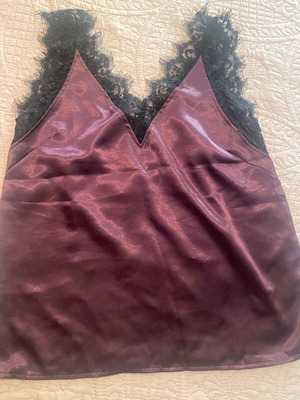 Lingerie purple opera new with lace strap detail, size S