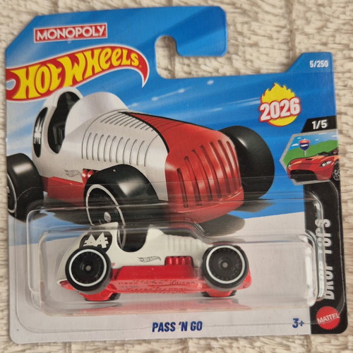 Hot Wheels Pass 'N Go toy car new, red and white
