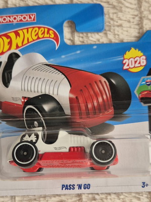 Hot Wheels Pass 'N Go toy car new, red and white