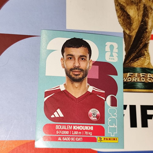 Boualem Khoukhi World Cup 2026 Panini sticker new