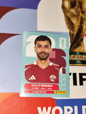 Boualem Khoukhi World Cup 2026 Panini sticker new