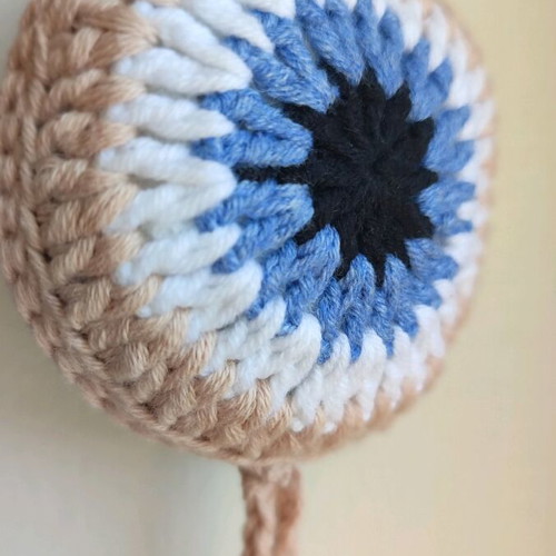 Knitted eye new, decorative hanging for baby