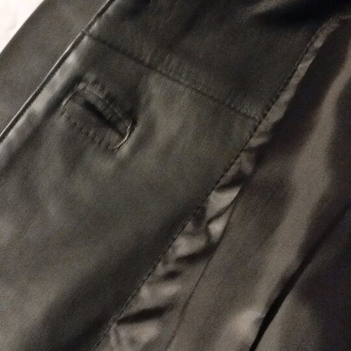 Damiano K. Milano leather coat black like new, custom-made