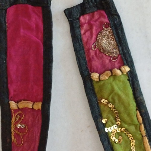 Patchwork Boho Belt used, multicolor, adjustable 120 cm