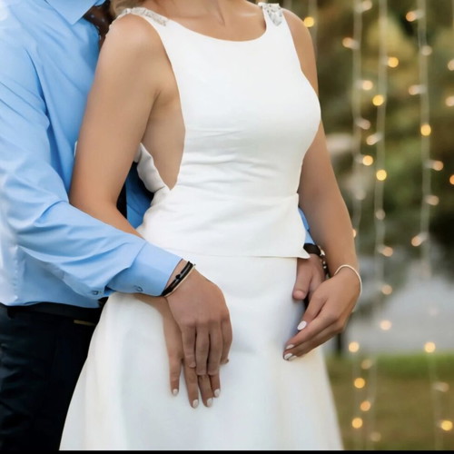 Wedding dress used, white, tailored to measurements