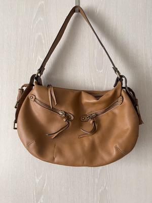 Boho brown Nine West shoulder bag used with minor stains