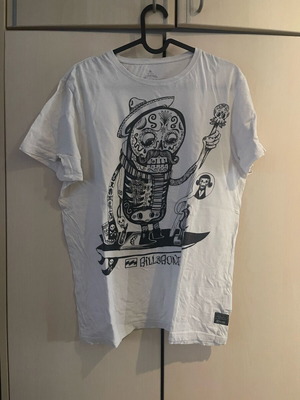 Billabong T-shirt μέγεθος M λευκό, φορεμένο μια φορά