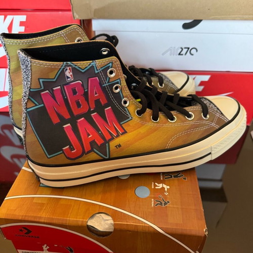 Converse Chuck NBA Jam Hi sneakers new, brown and turquoise, size 43