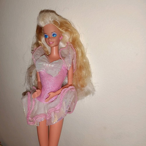 Barbie Pretty Surprise used with original dress and earrings