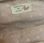 Cotton pink backpack like new, handmade