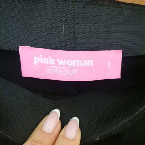 Pink Woman mini skirt used, black, size Small with lace trim