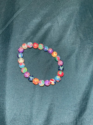 Bracelet handmade with beads new, multicolor