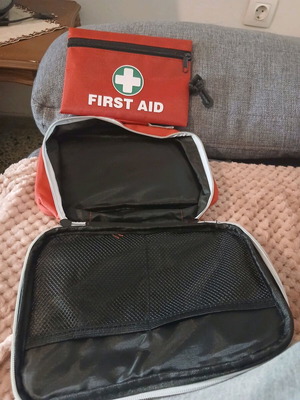 Car first aid kit new, set of two pieces