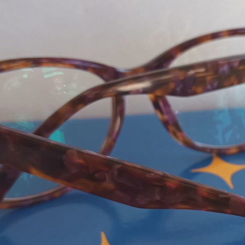 Sensaya eyeglass frame like new, brown and purple shades
