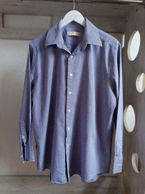 Michael Kors men's shirt like new, size M, purple check
