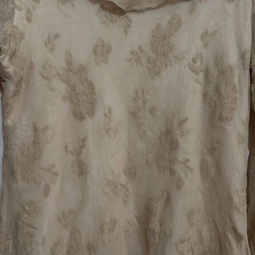 Beige blouse with transparency like new, size S