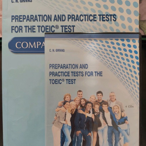 Preparation and Practice Tests for the TOEIC Test book with CD, very good condition