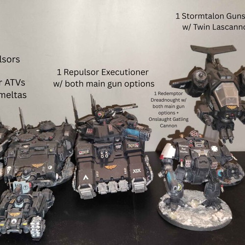 Raven Guard Warhammer 40K Space Marines army set