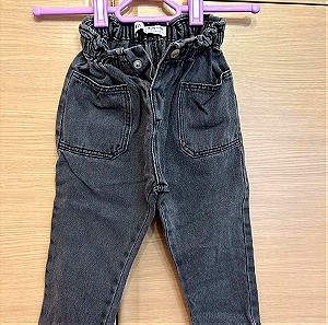 Μαύρο τζιν παντελόνι Zara Kids 18-24 μηνών (92cm) άριστη κατάσταση