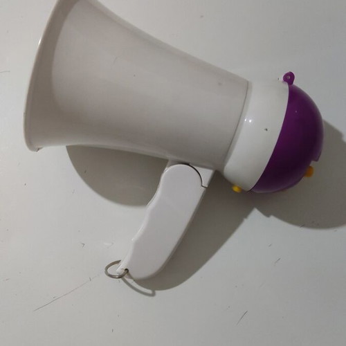 Mini megaphone used