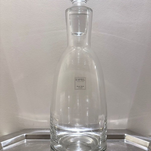 Espiel Bottle made of handmade crystal like new with lid