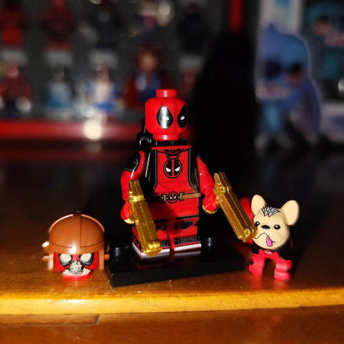 Kidpool, Dogpool & Headpool Marvel minifigures like new with accessories