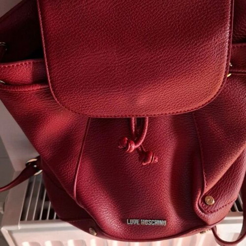 Moschino backpack bag like new, burgundy