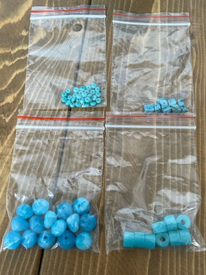 Bead pack like new, 4 bags, 15g total