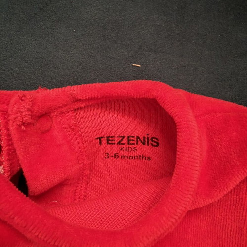 Tezenis Kids Christmas baby romper 3-6 months, red