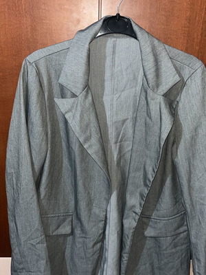 Shein grey suit set blazer and pants, XS