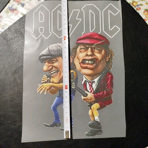 AC/DC iron-on patch new with Brian Johnson and Angus Young