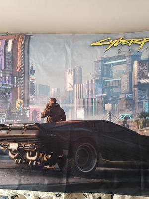 Cyberpunk 2077 wall banner 150x100cm