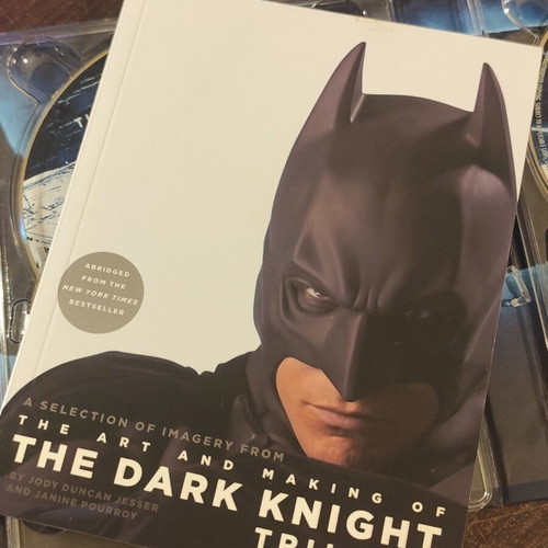 The Dark Knight Trilogy Blu-Ray used with art and making-of book