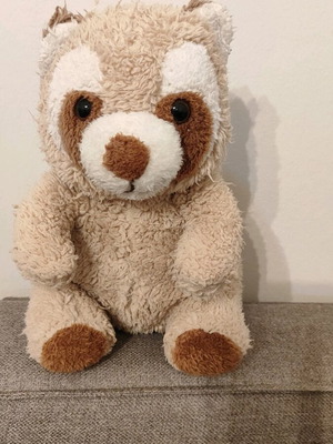 Miniso plush wolf cub used 28 cm smiling