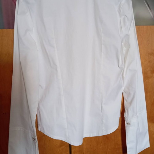 Nara Camicie White Vintage Chic Shirt with High Cuffs like new