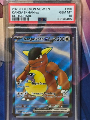 Kangaskhan ex 190/165 Ultra Rare Pokémon card PSA 10 GEM MINT