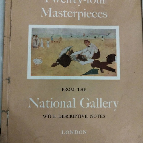 Art book used with 24 paintings from the National Gallery London 1959