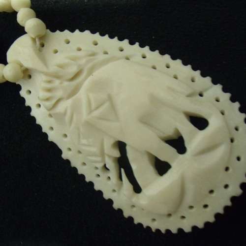 Old jewelry necklace used with white ornaments