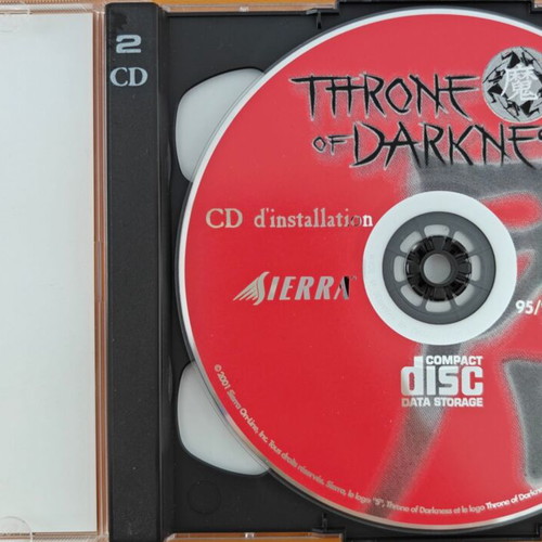 Throne of Darkness PC CD-ROM like new, classic action RPG
