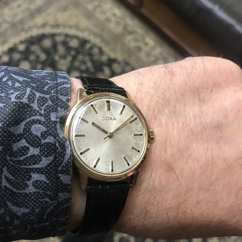 Doxa vintage 1960 used men's mechanical wristwatch