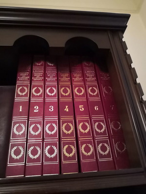 The Newer History of the Greek Nation 1826-1974, Georgios Roussos, 7 leather-bound volumes