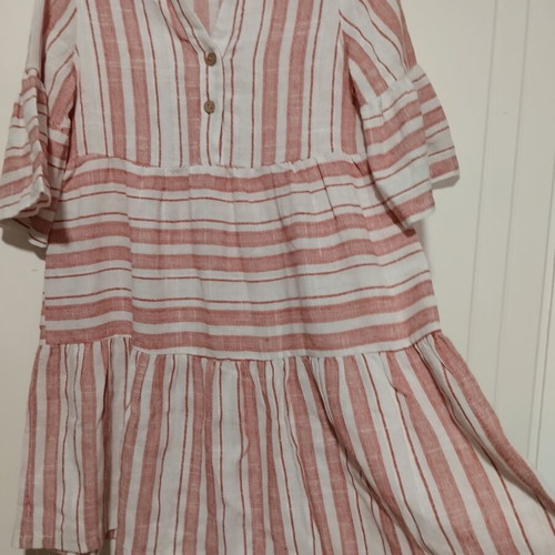 Boho midi dress Benissimo new, ethnic style with flounces, size S
