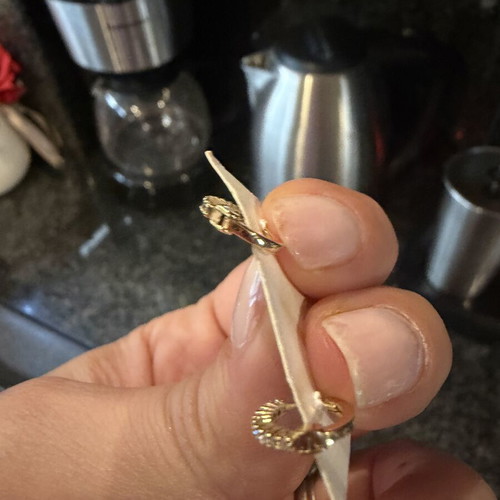 18K Gold Hoop Earrings, 2.5g, Like New
