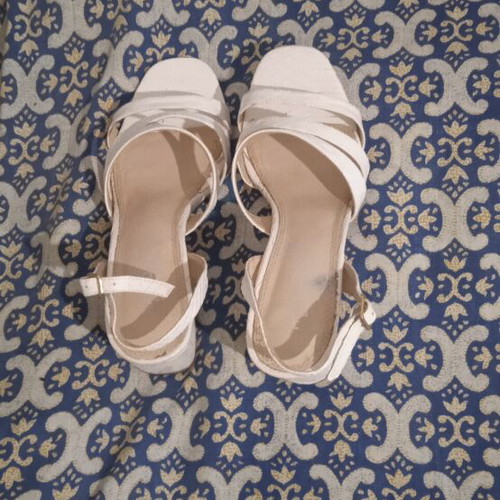 Parex women's sandals used size 40 white