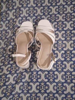 Parex women's sandals used size 40 white