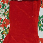 Christmas stocking red new 45x23cm