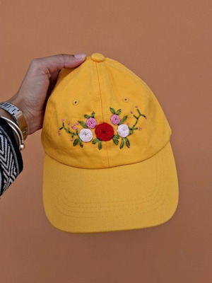 Jokey hat handmade like new, multicolored, size L